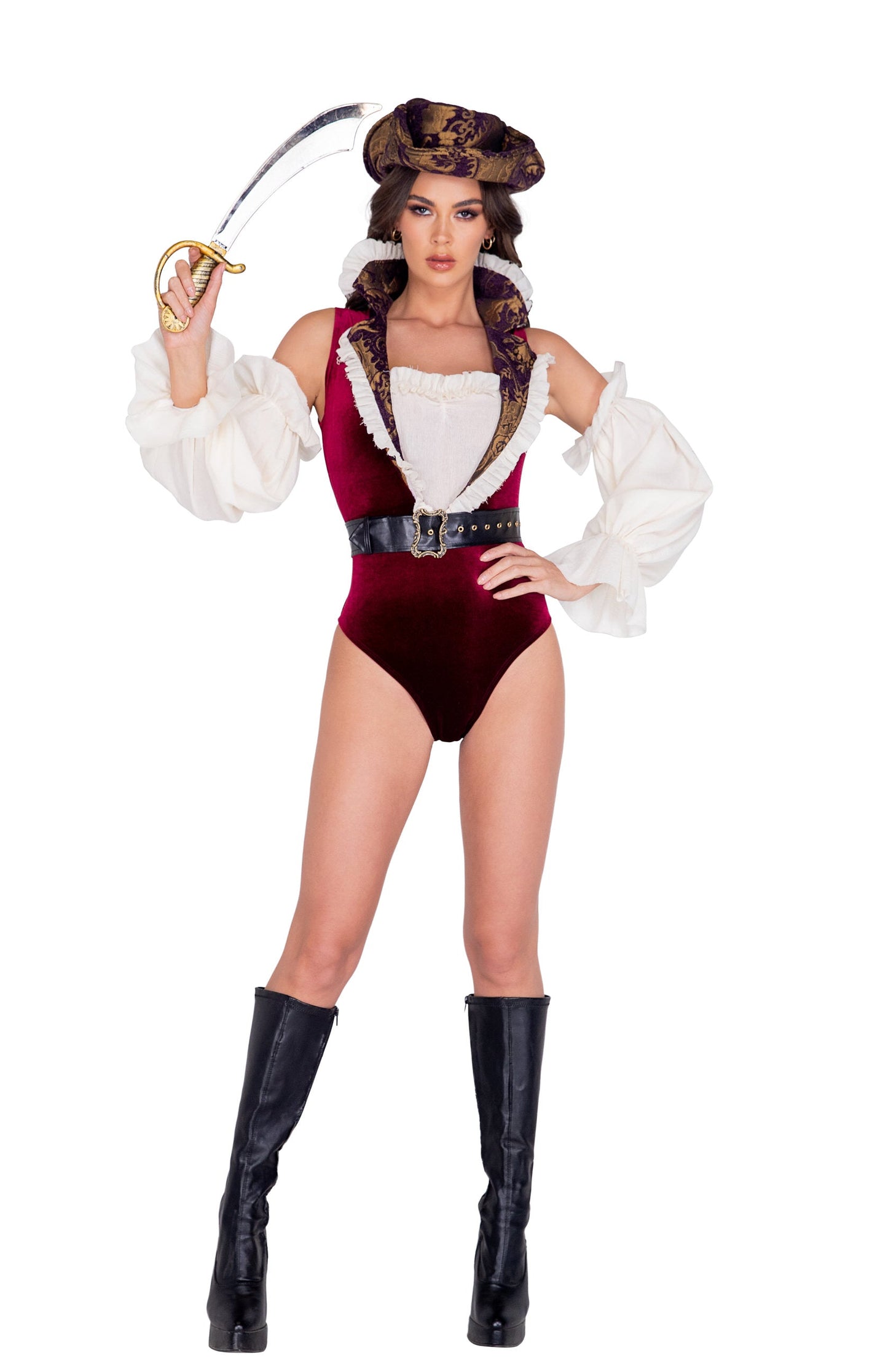 5pc Sultry Pirate Costume for Halloween Adventures