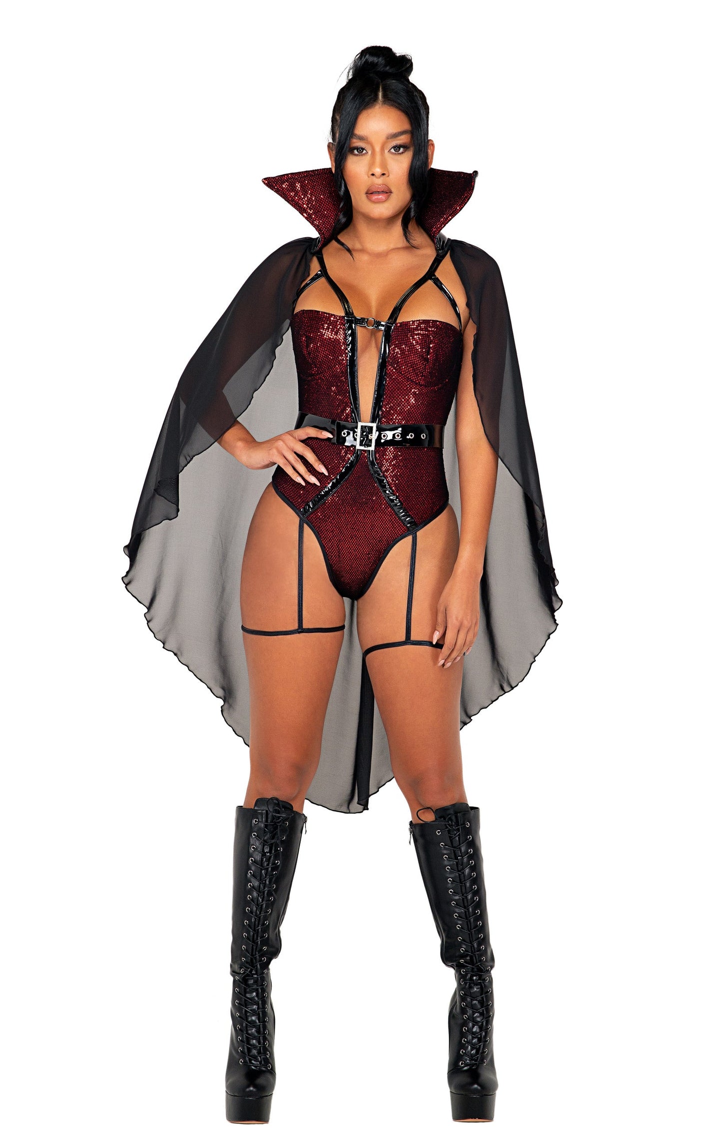 Underworld Vampire Duo - Bodysuit with Cape & Belt