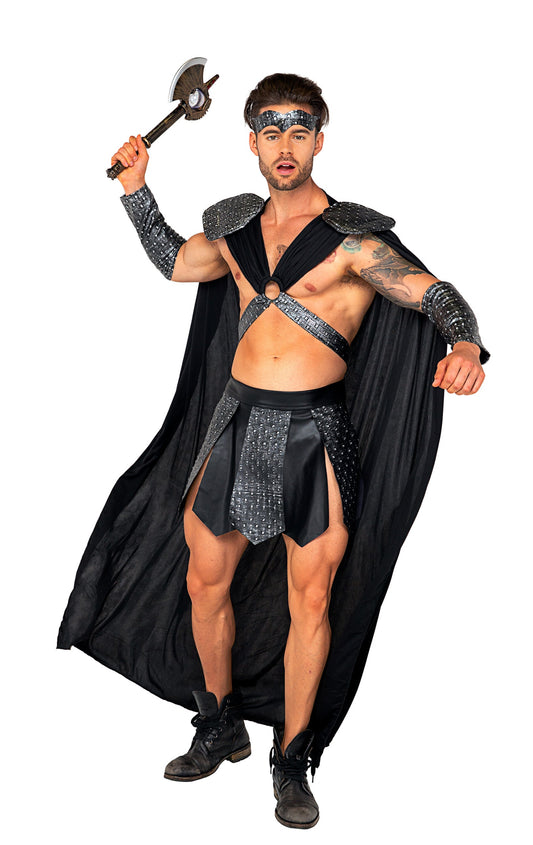 4pc Valiant Gladiator Costume - Unleash Your Inner Warrior This Halloween!