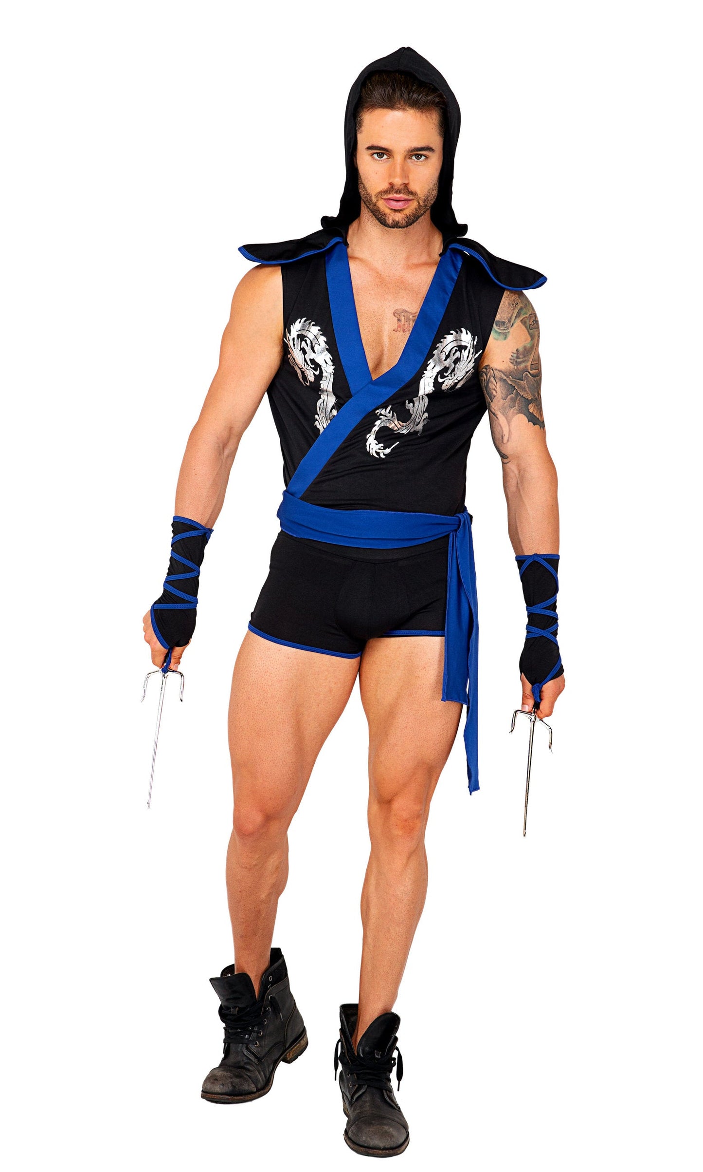 3pc Ninja Warrior Costume - Unleash Your Inner Hero