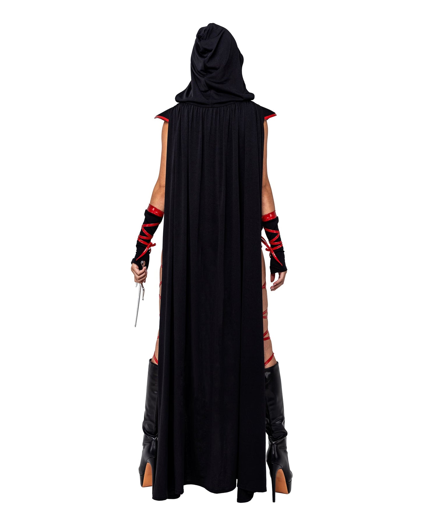 Dragonfire Ninja Hooded Bodysuit with Cape