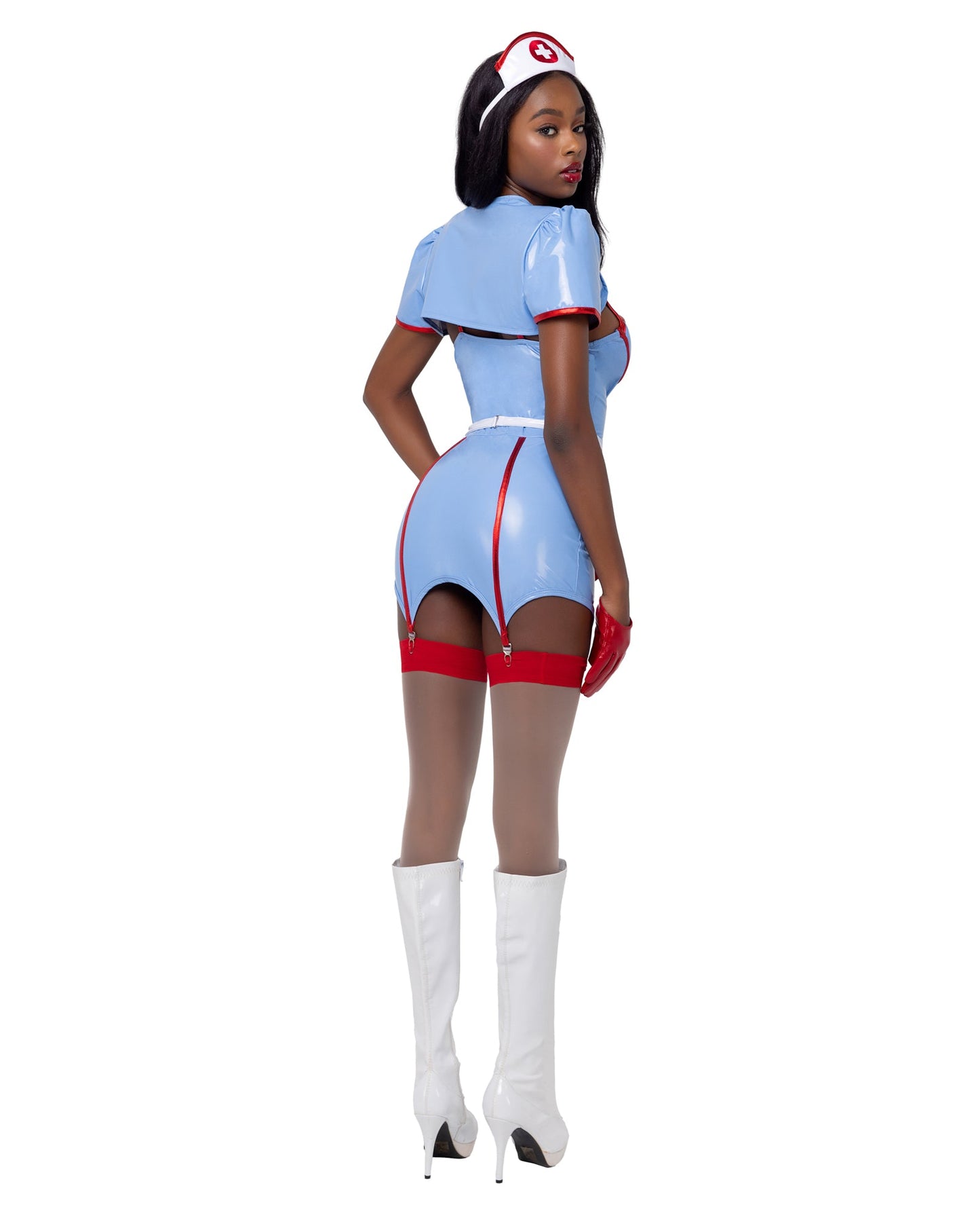 4PC Retro Nurse Costume – Unleash Your Inner Nurse This Halloween!