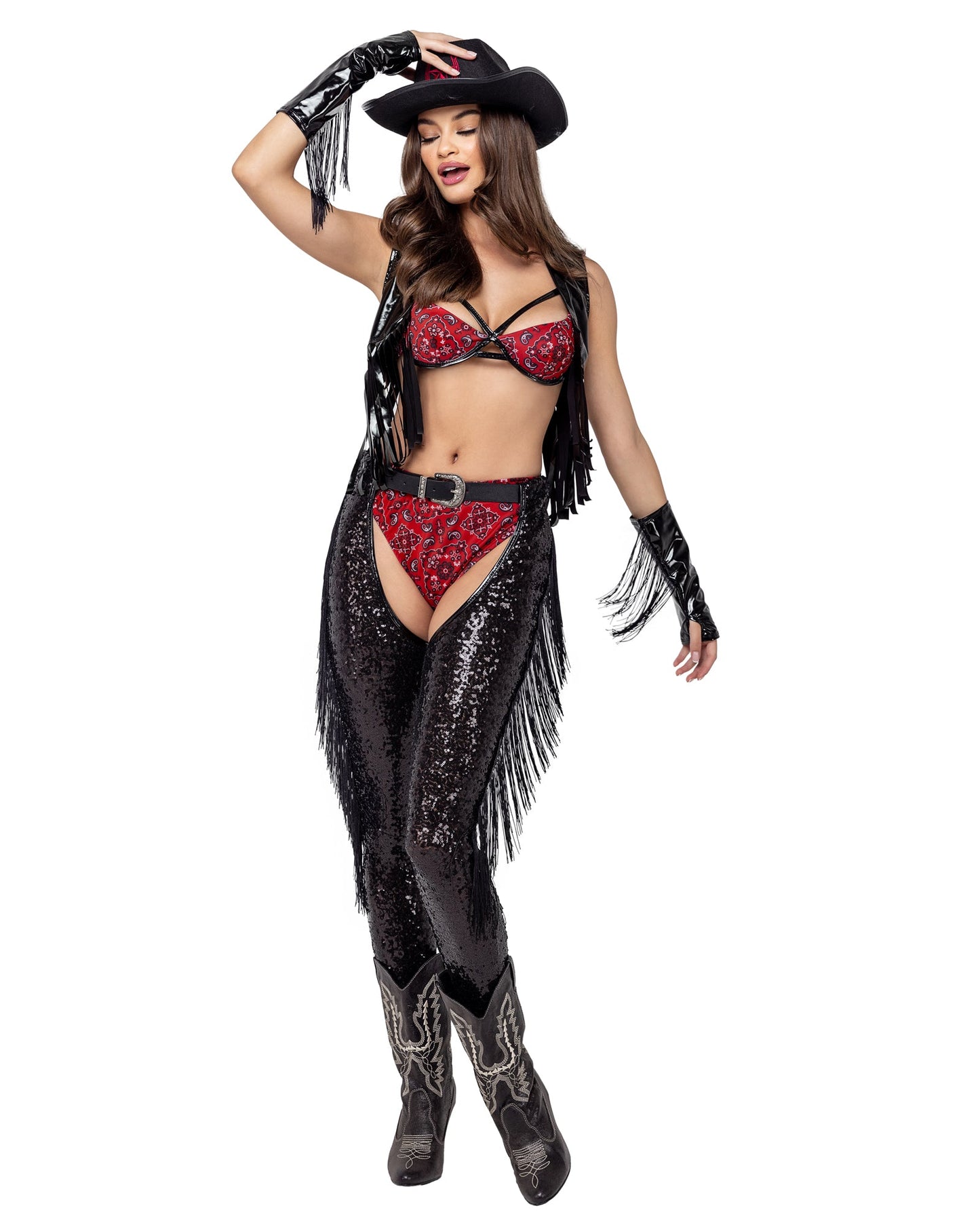 6PC Saddle-up Cowgirl Costume Set