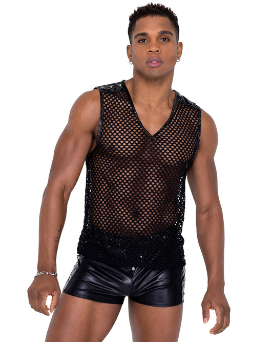 6330 - Men’s Fishnet Tank Top