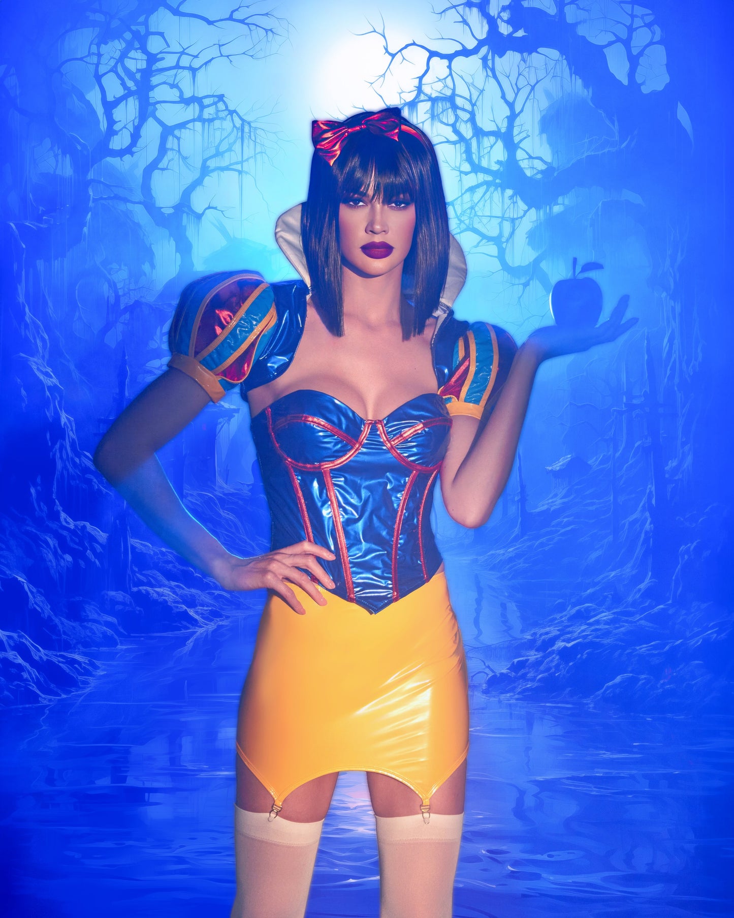 4pc Snow White Dark Forest Vixen - unique halloween costumes sexy dark fairytale costume