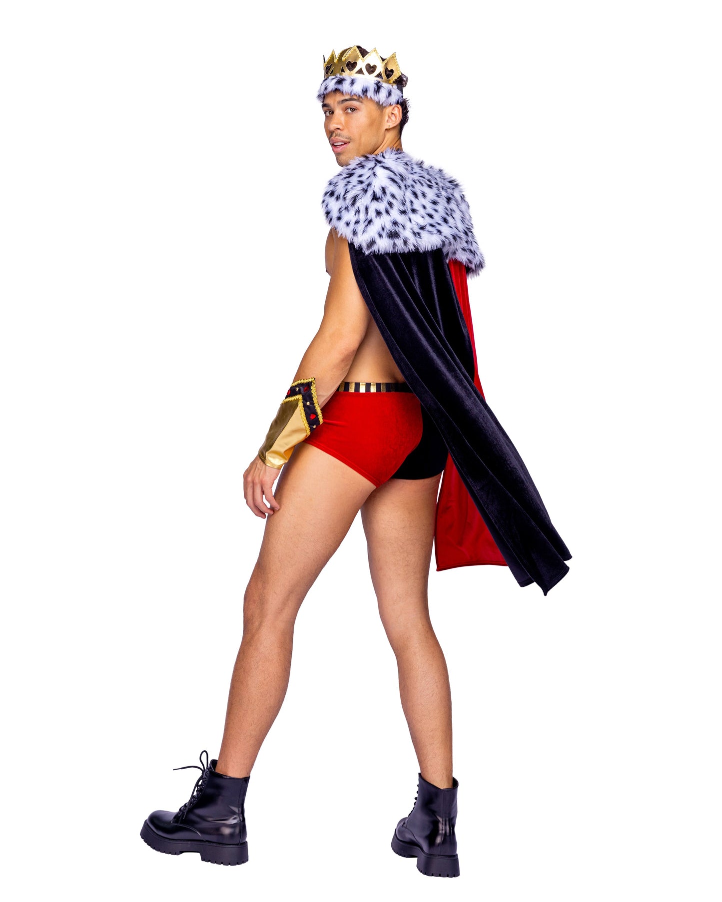 3pc King of Hearts Costume for Halloween Fun