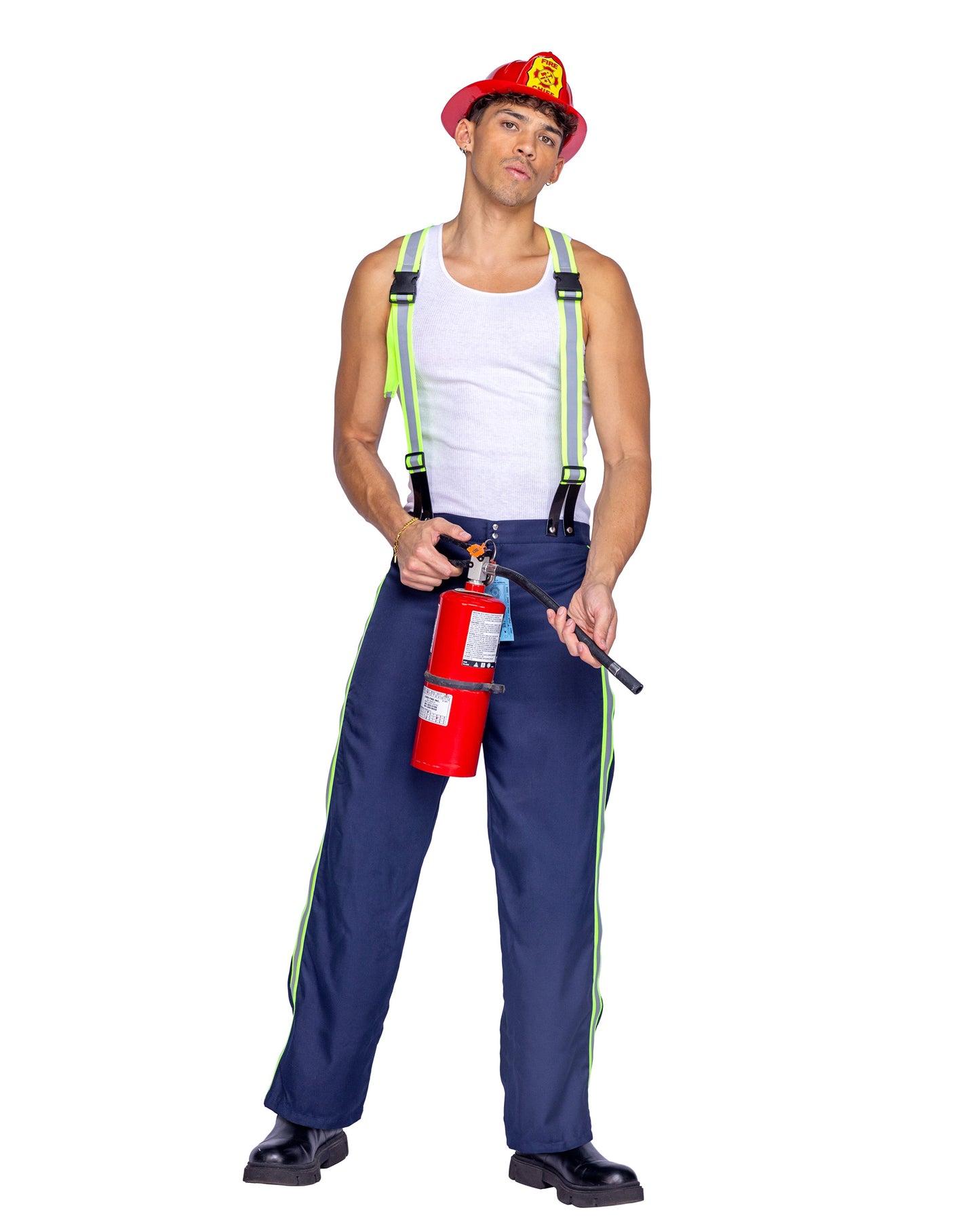 2pc Fireman Hunk Mens Costume