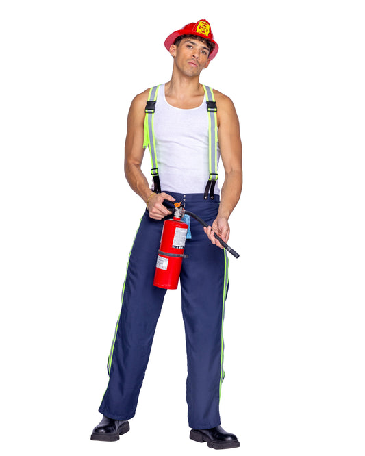 2pc Fireman Hunk Mens Costume